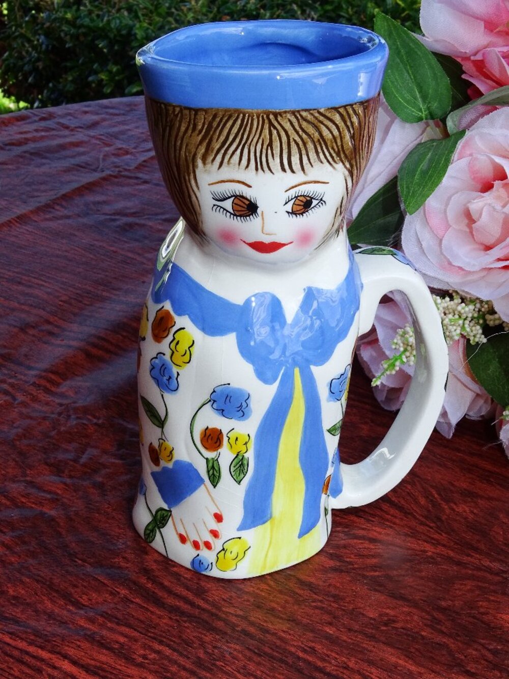 Susan Paley's adorable coffee mug "Doris Decaf" 7"